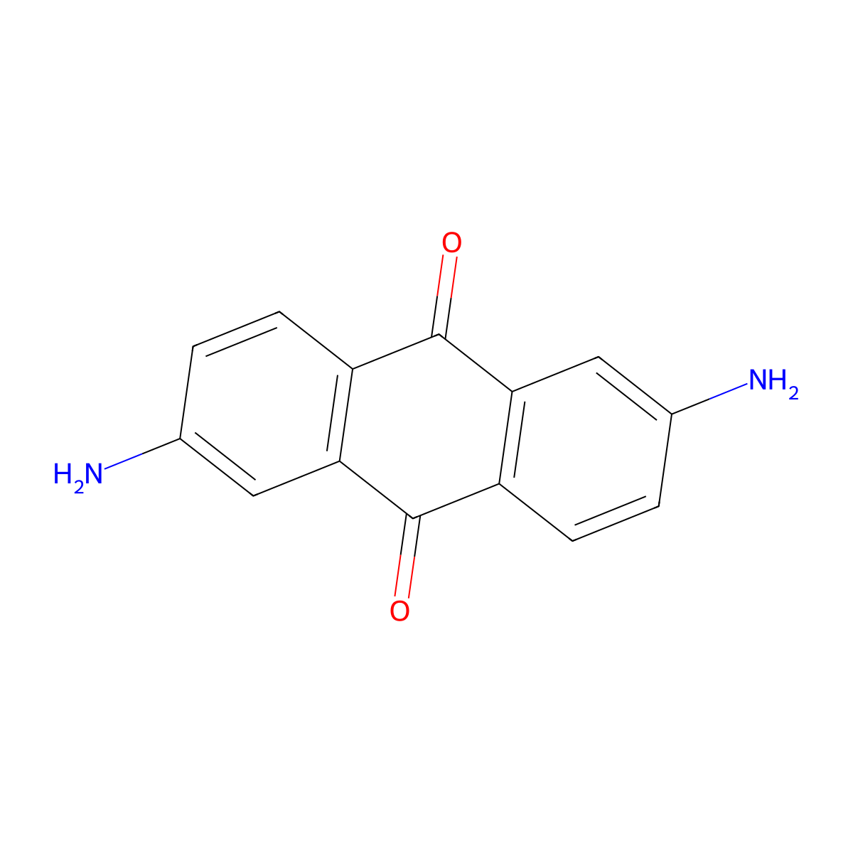2,6-Diaminoanthraquinone molecular structure, CAS 131-14-6