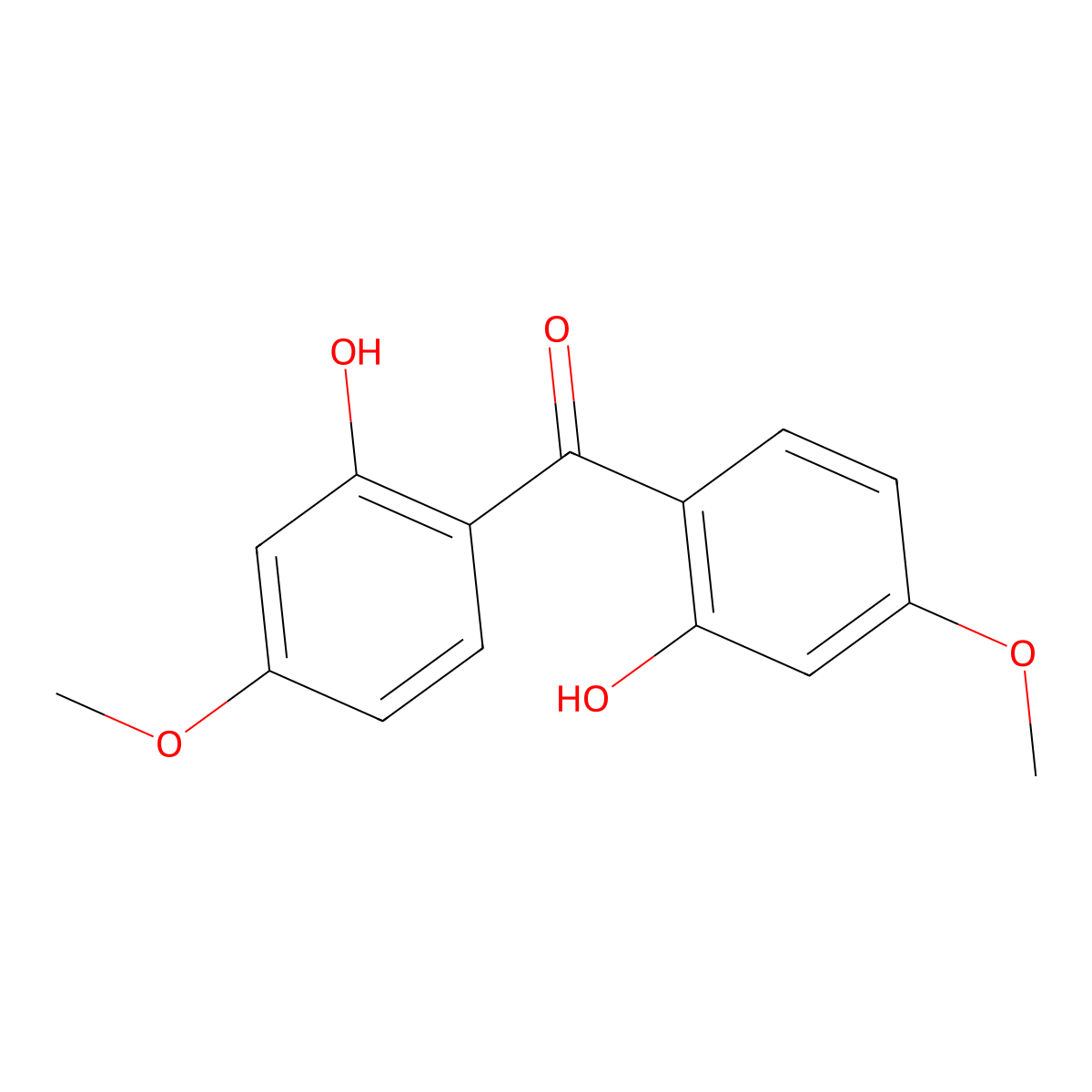 Benzophenone-6 molecular structure, CAS 131-54-4