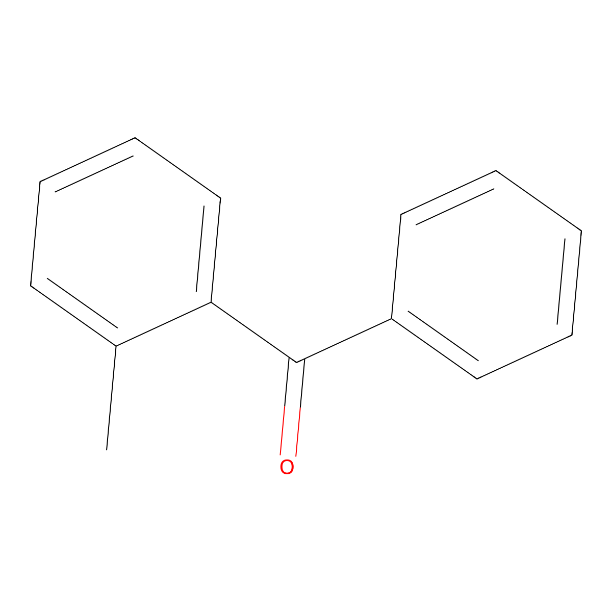 2-Methylbenzophenone molecular structure, CAS 131-58-8