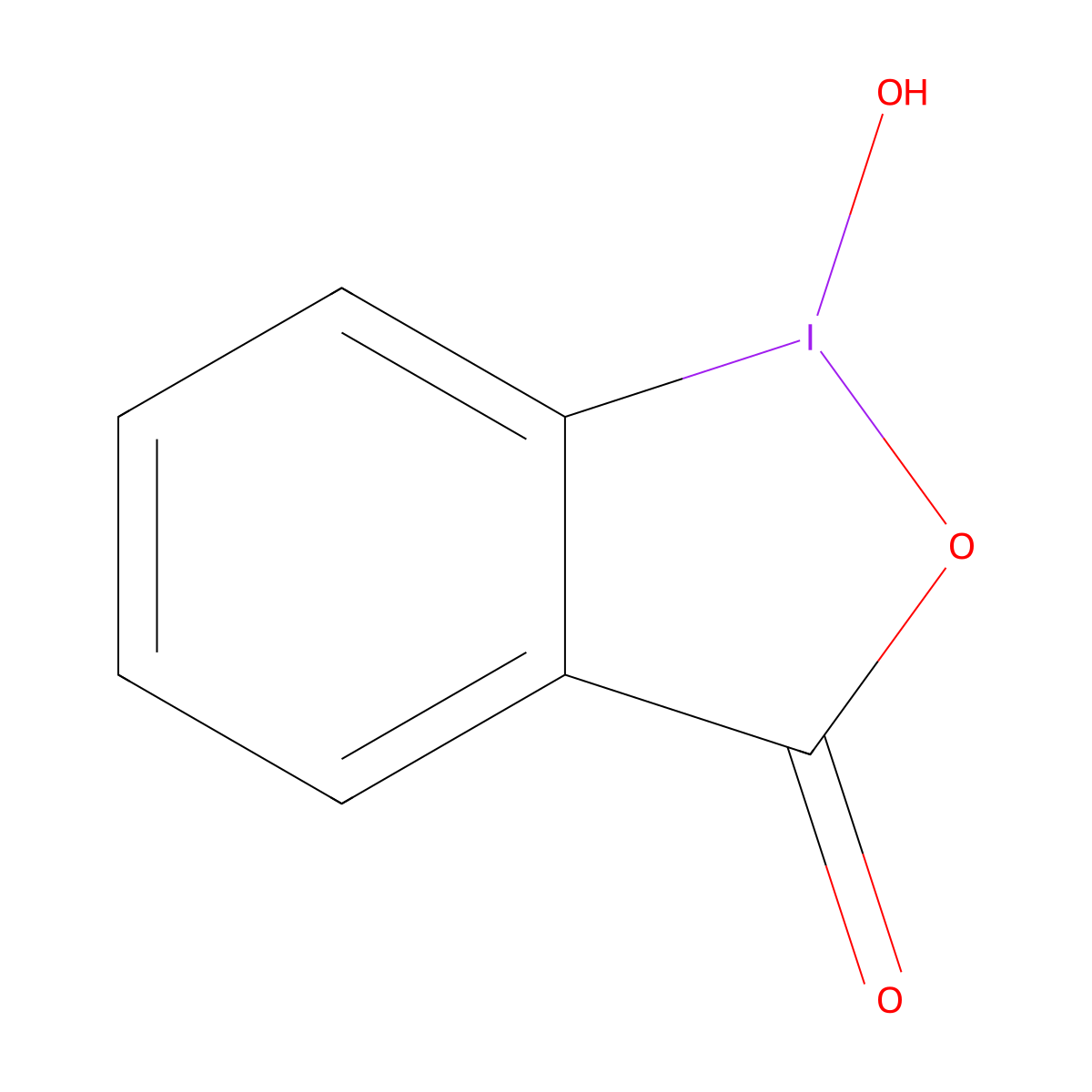 1-Hydroxy-1,2-benziodoxol-3(1H)-one molecular structure, CAS 131-62-4