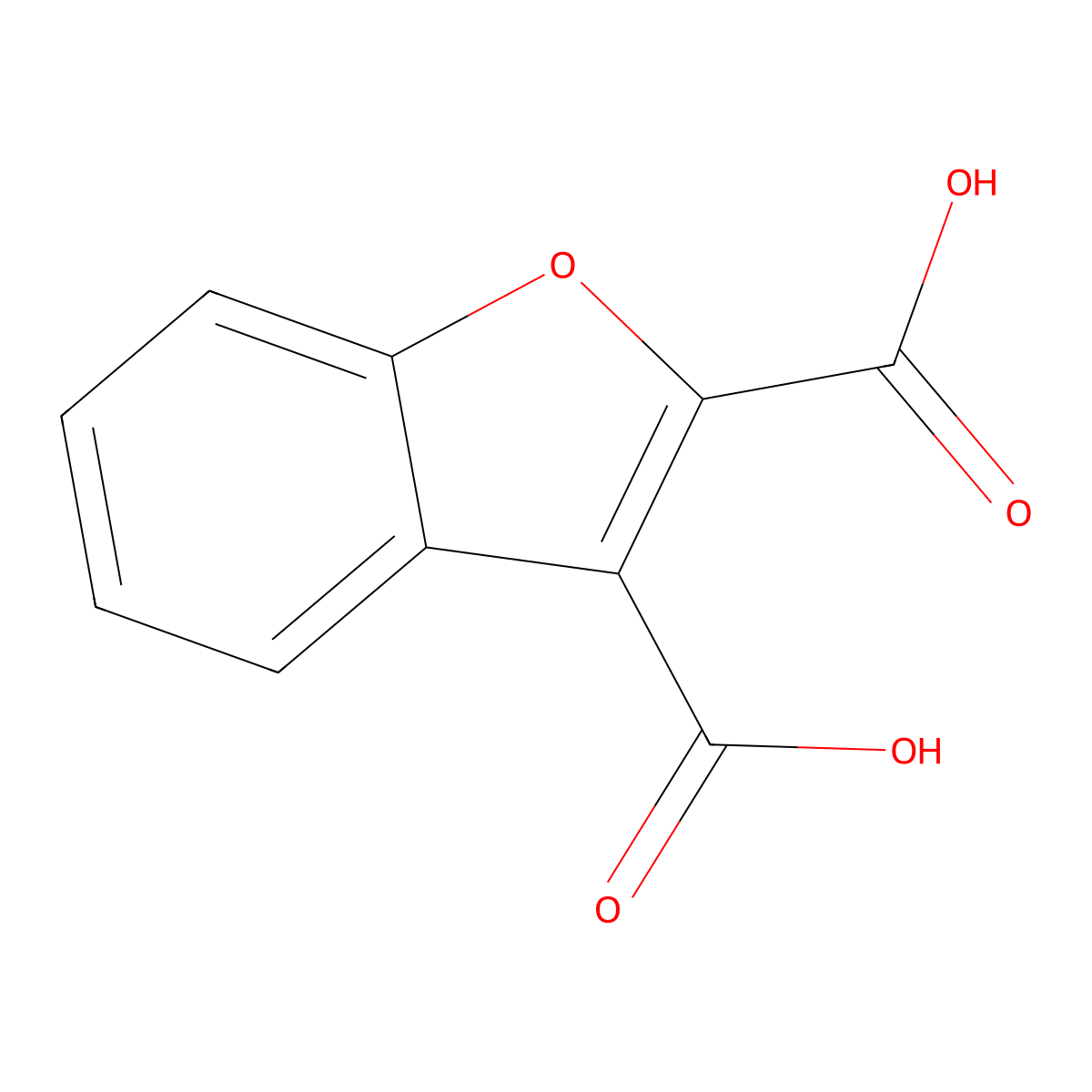 2,3-Benzofurandicarboxylic acid molecular structure, CAS 131-76-0