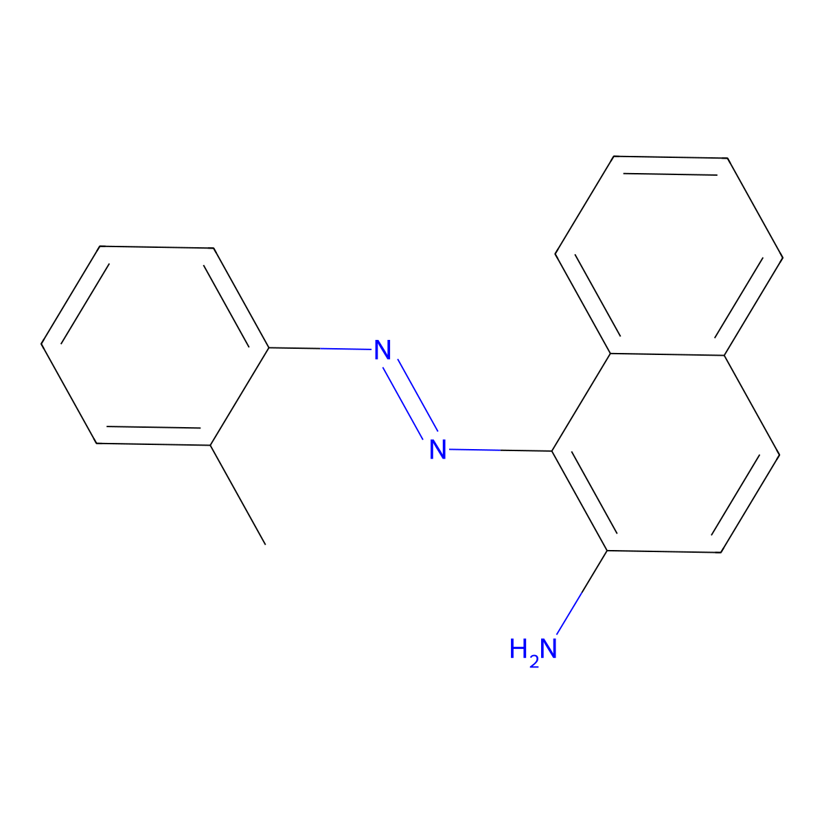 1-(2-(2-Methylphenyl)diazenyl)-2-naphthalenamine molecular structure, CAS 131-79-3