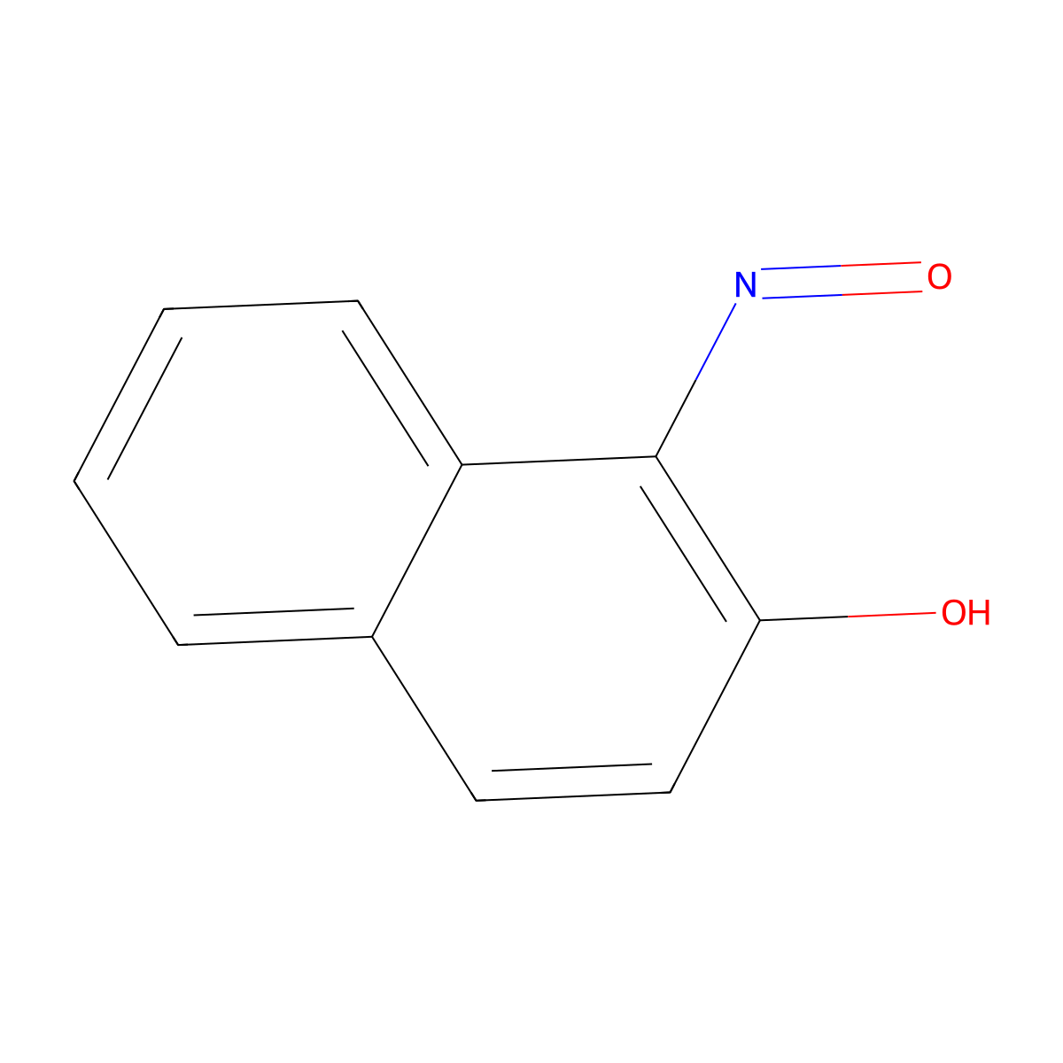 1-Nitroso-2-naphthol molecular structure, CAS 131-91-9