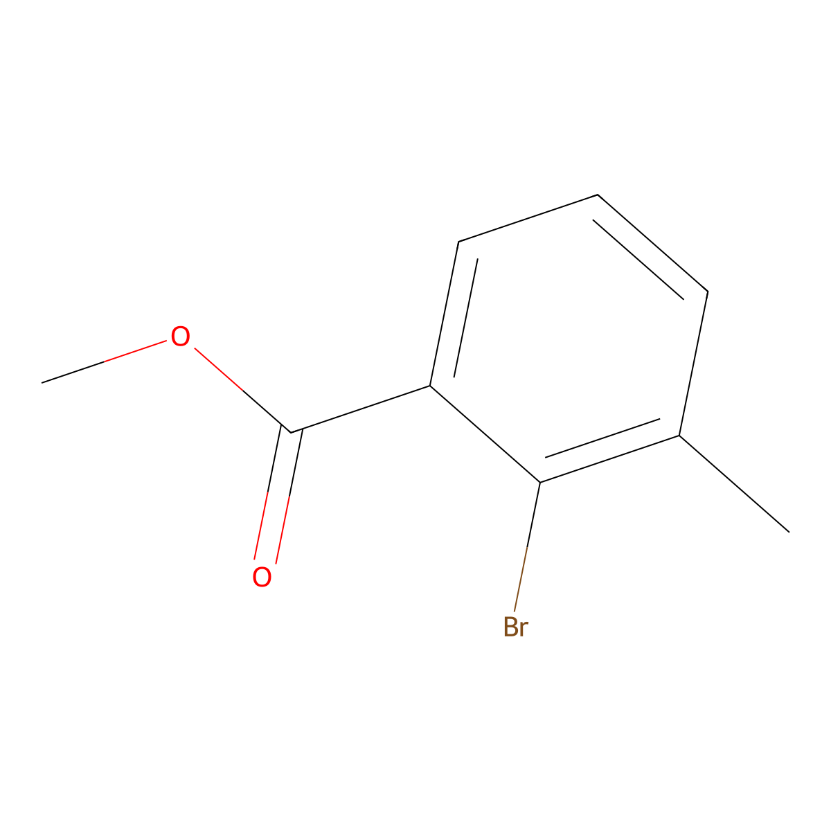Methyl 2-Bromo-3-methylbenzoate molecular structure, CAS 131001-86-0