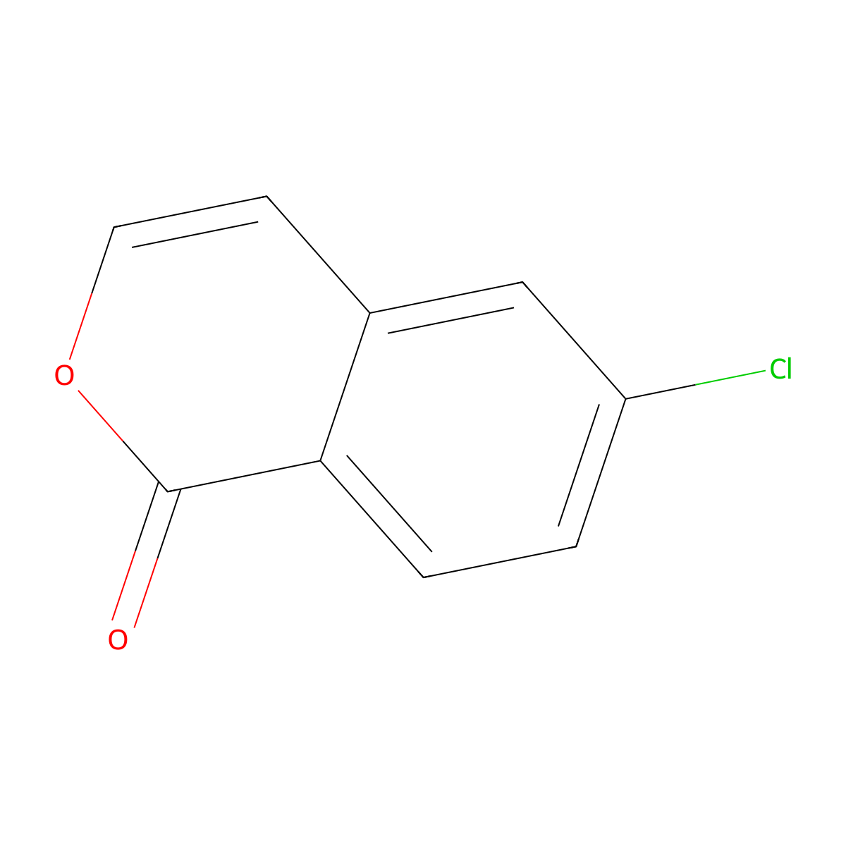 6-chloro-1H-isochromen-1-one molecular structure, CAS 131001-97-3