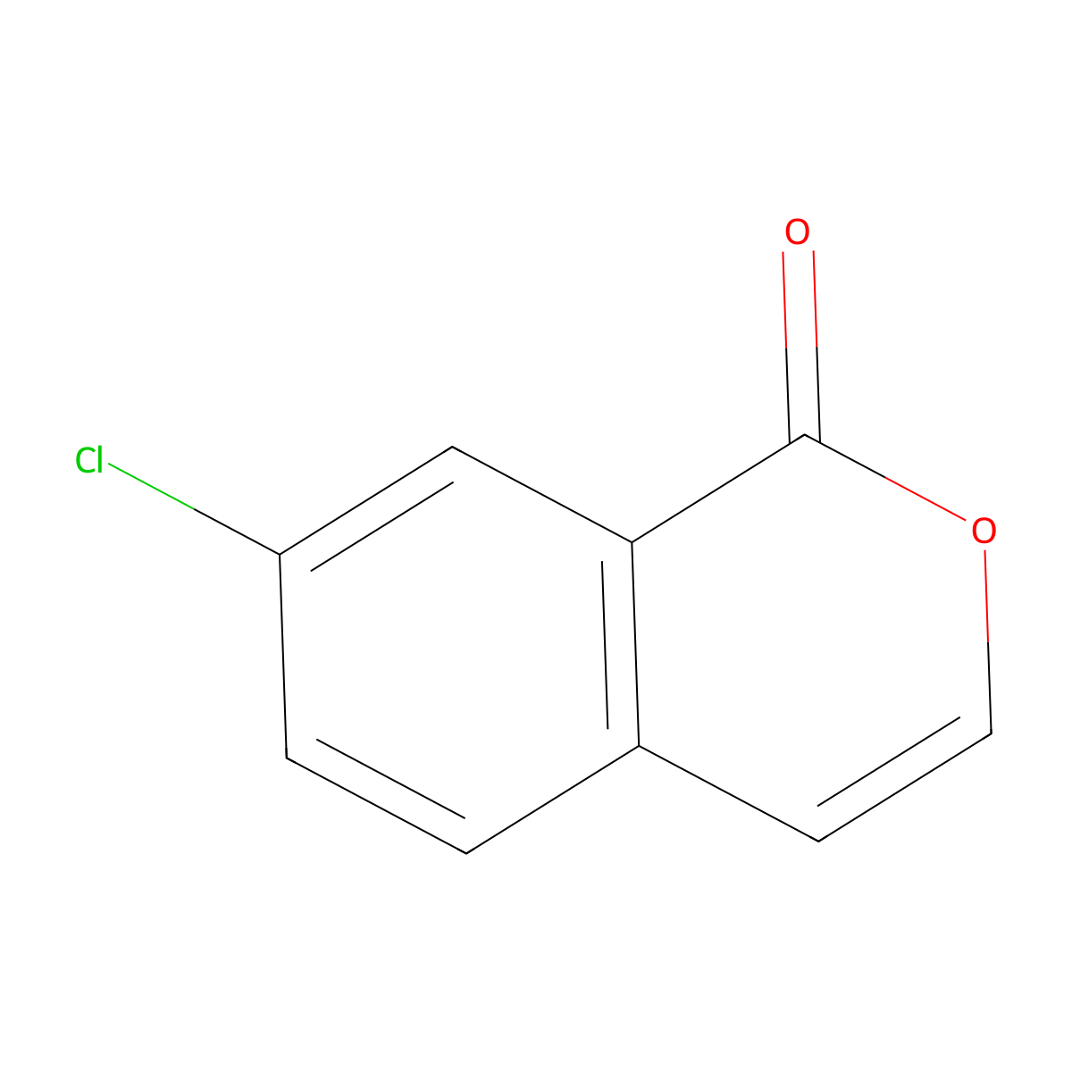7-chloro-1H-isochromen-1-one molecular structure, CAS 131001-98-4