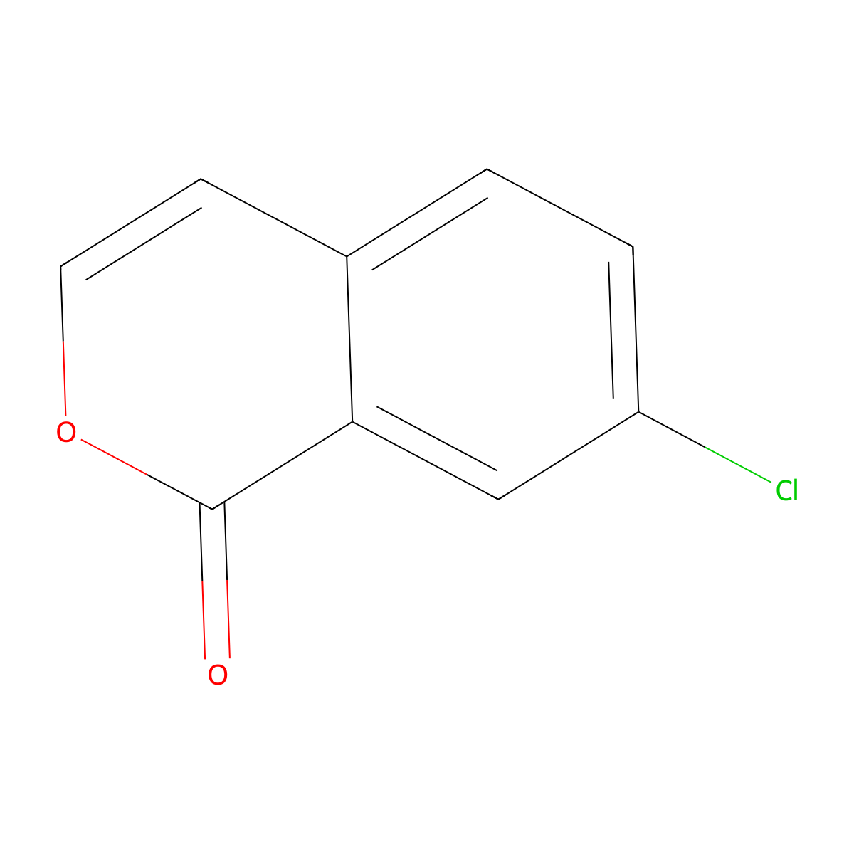 7-chloro-1H-isochromen-1-one molecular structure, CAS 131001-98-4