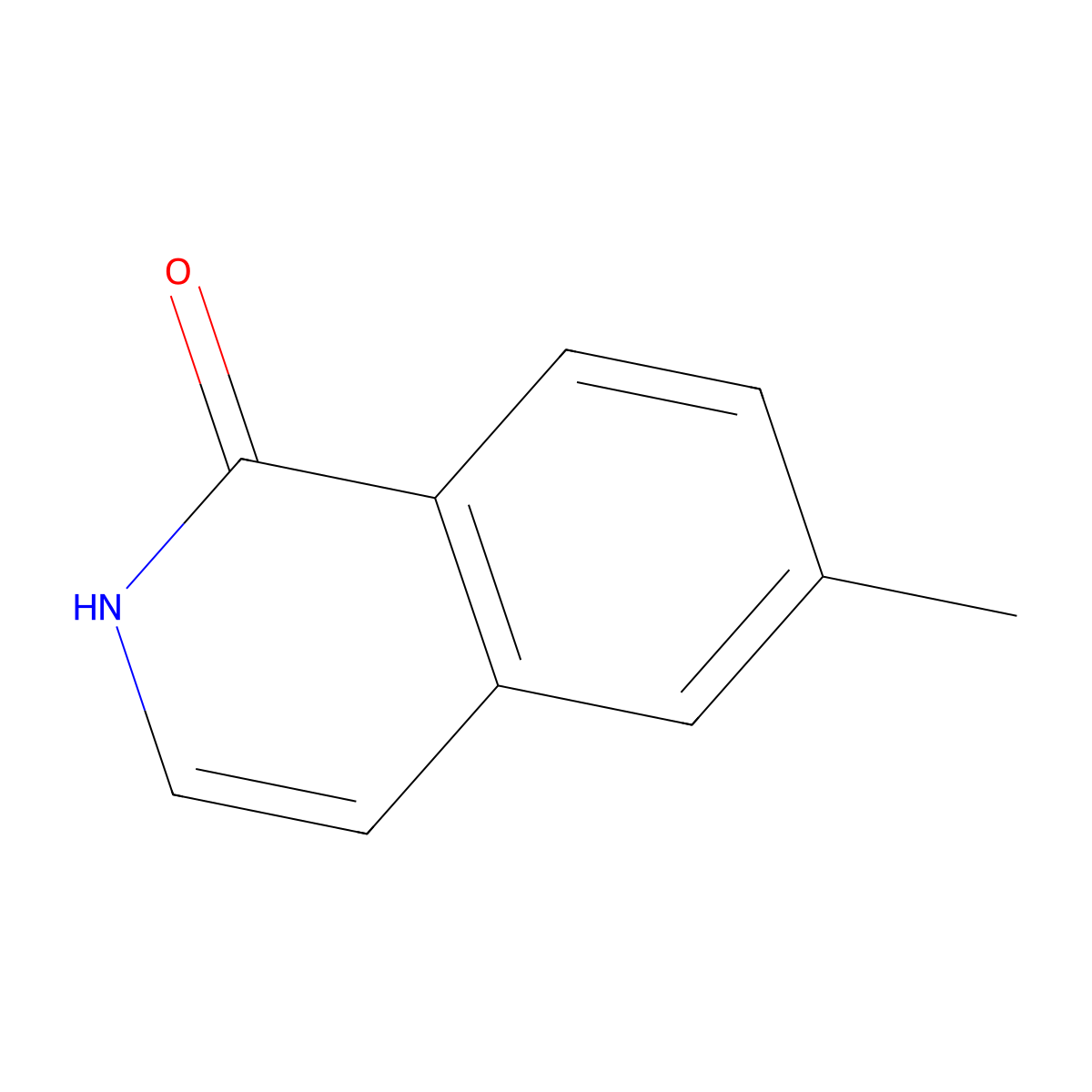 6-Methylisoquinolin-1(2H)-one molecular structure, CAS 131002-10-3