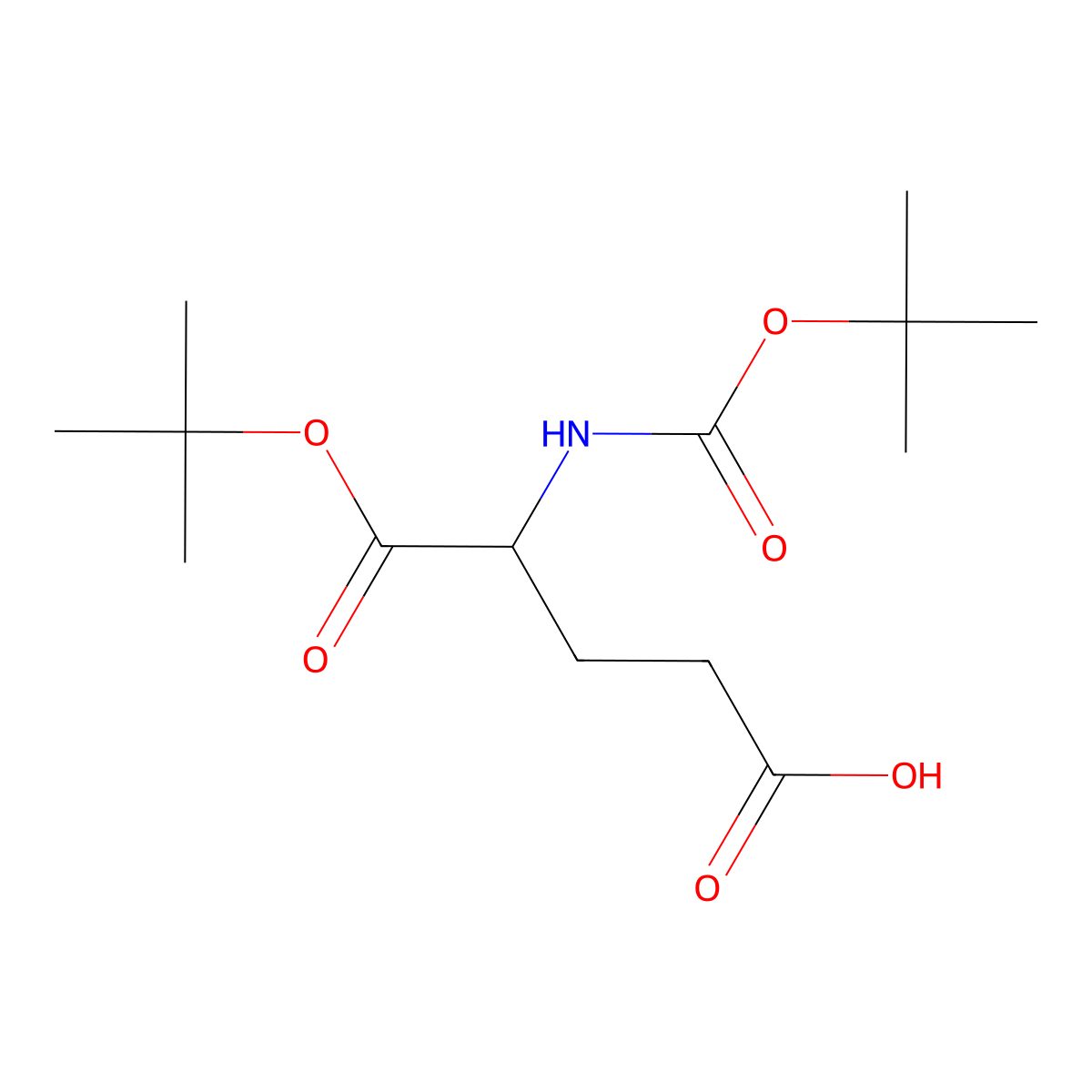 2-Tert-butoxycarbonylamino-pentanedioic acid 1-tert-butyl ester molecular structure, CAS 1310037-44-5