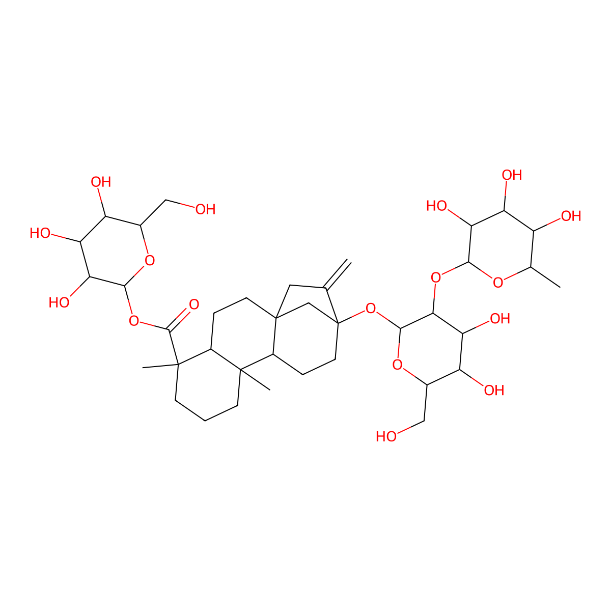 Stevioside D molecular structure, CAS 1310055-59-4