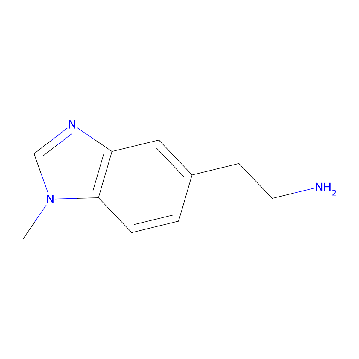 2-(1-Methyl-1H-benzo[D]imidazol-5-YL)ethan-1-amine molecular structure, CAS 1310079-01-6