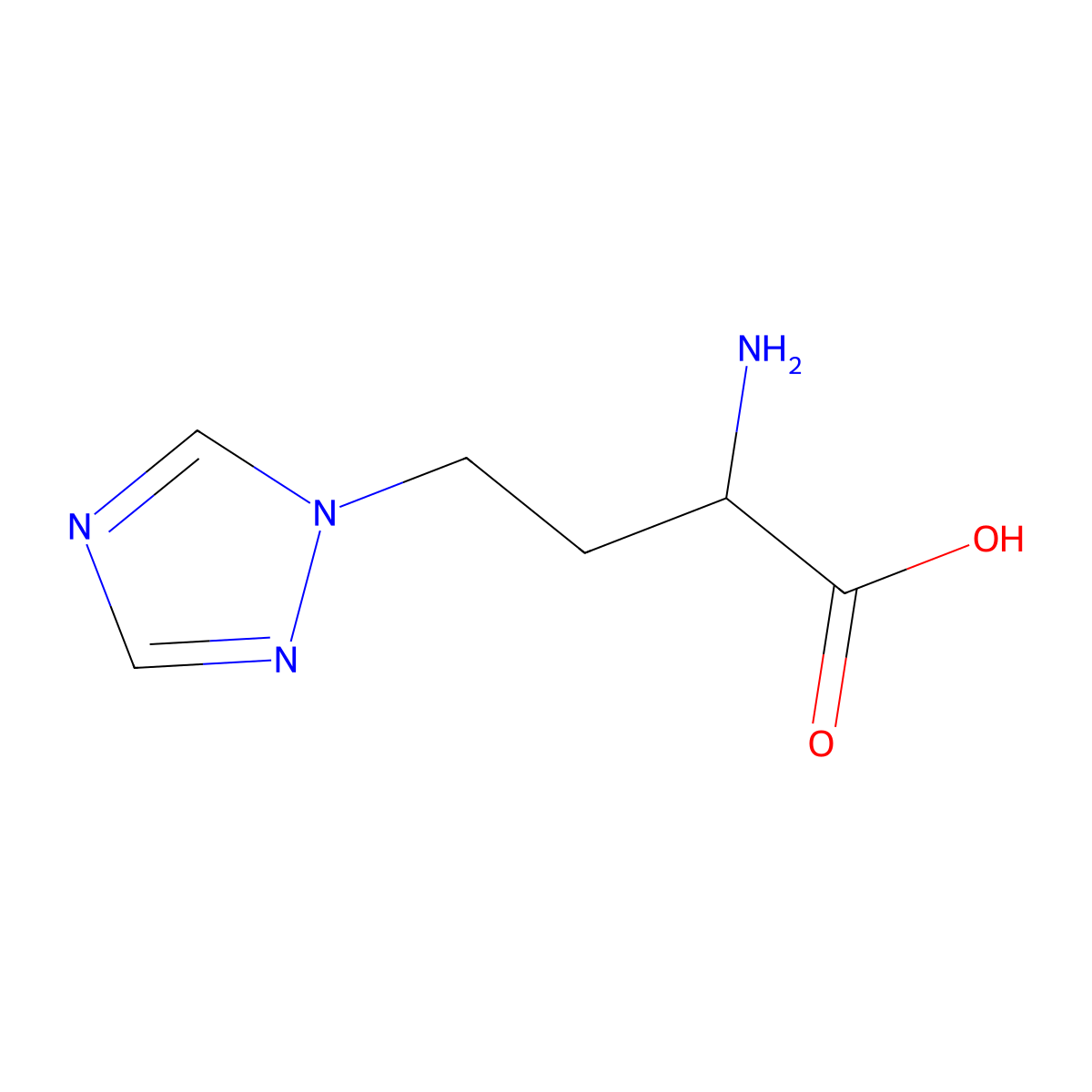 2-Amino-4-(1h-1,2,4-triazol-1-yl)butanoic acid molecular structure, CAS 1310085-43-8