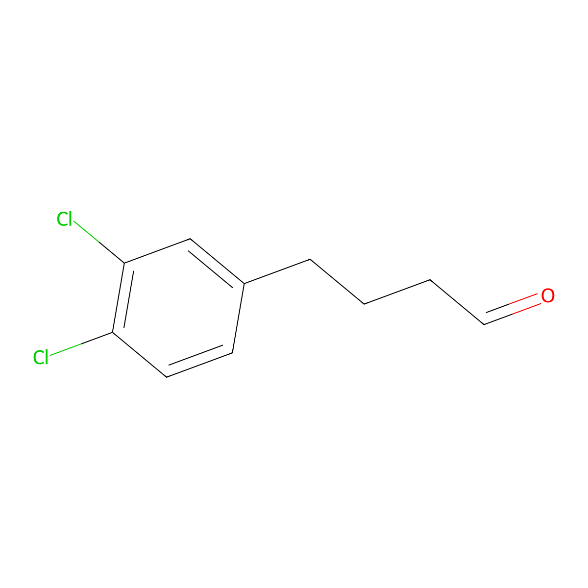 4-(3,4-Dichlorophenyl)butanal molecular structure, CAS 1310094-84-8