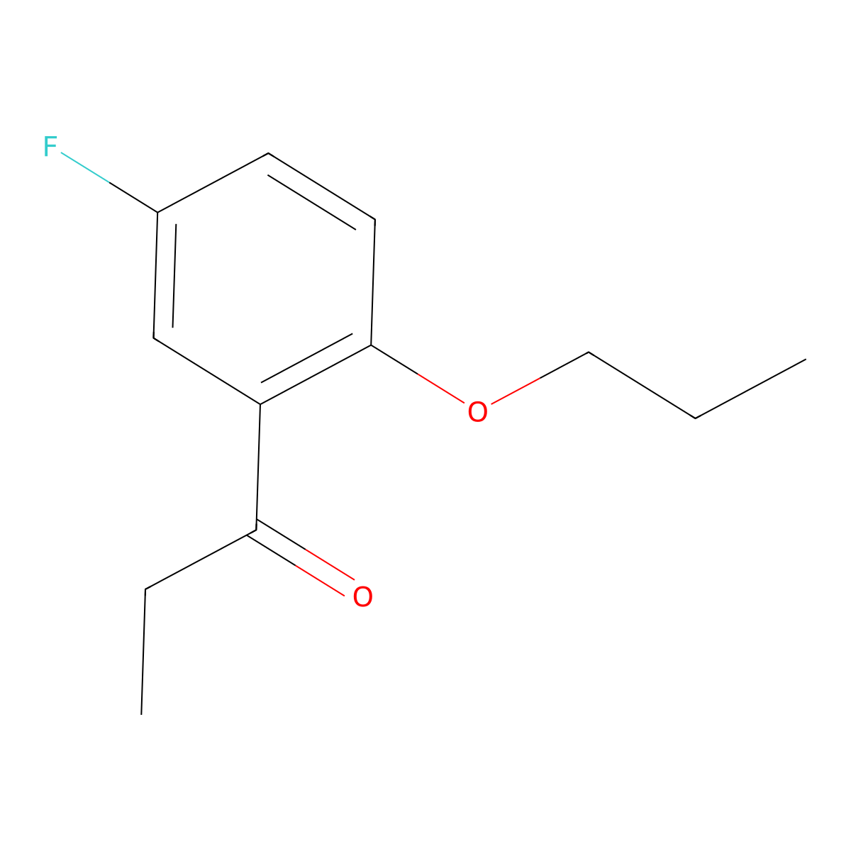 1-(5-Fluoro-2-propoxyphenyl)propan-1-one molecular structure, CAS 1310099-32-1
