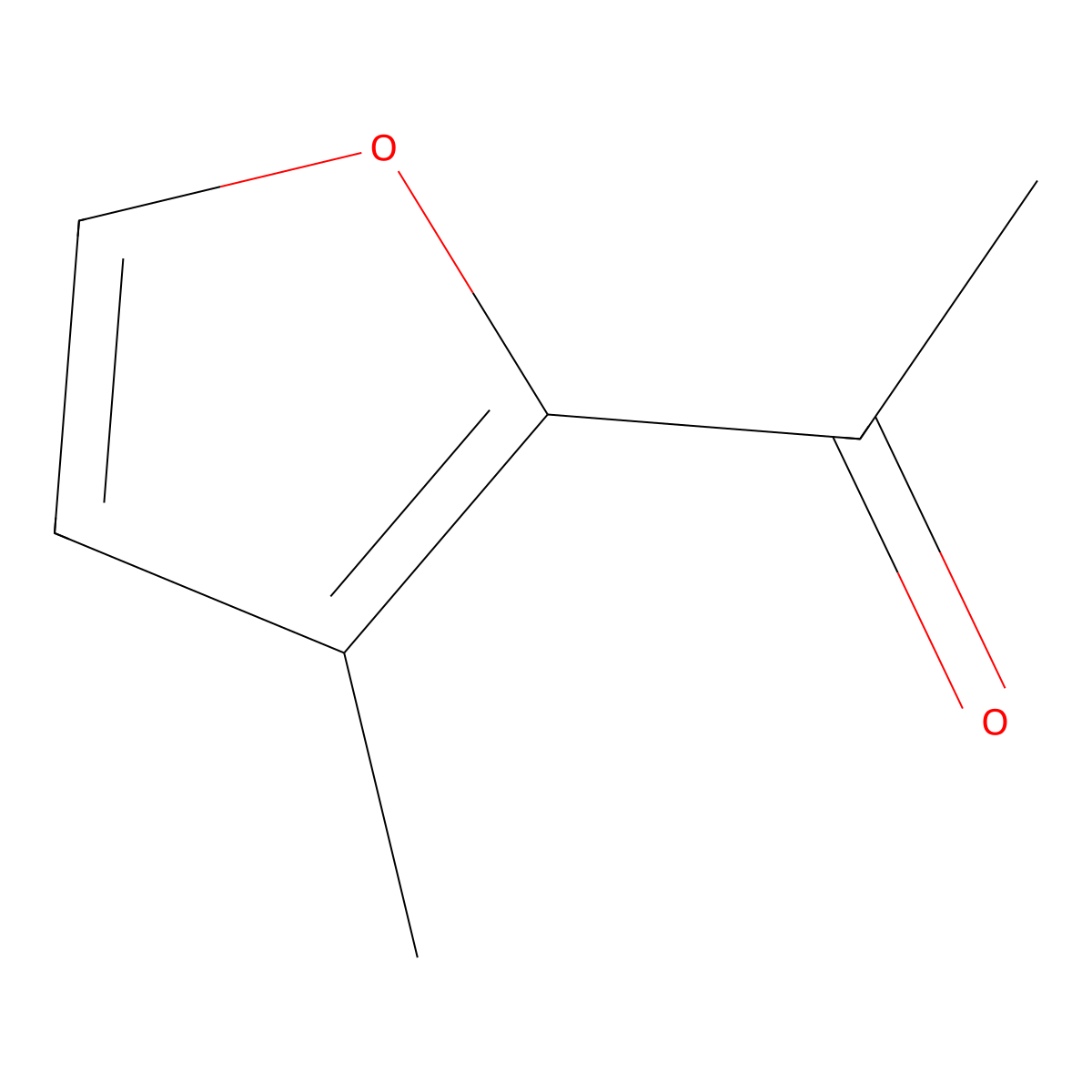 1-(3-Methyl-2-furanyl)ethanone molecular structure, CAS 13101-45-6