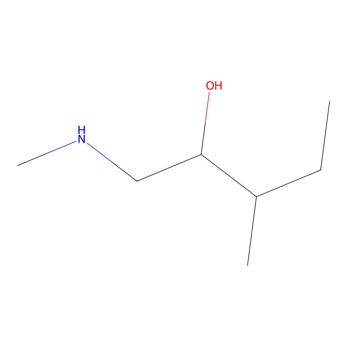 3-Methyl-1-(methylamino)pentan-2-ol molecular structure, CAS 1310144-53-6