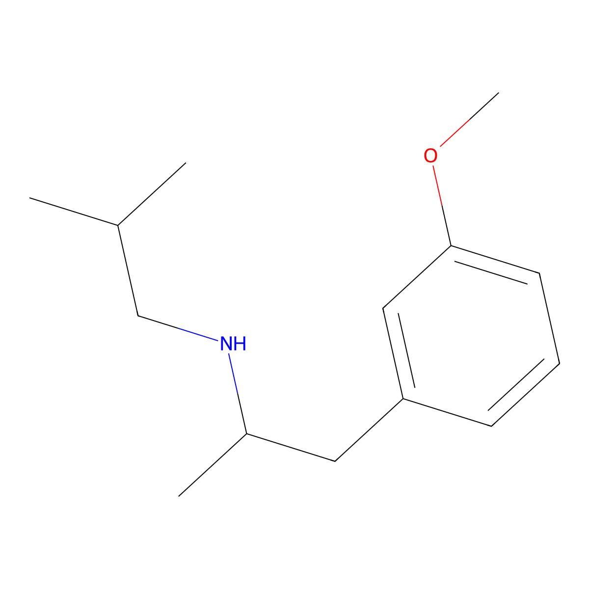 N-[1-(3-Methoxyphenyl)propan-2-yl]isobutylamine molecular structure, CAS 1310154-72-3