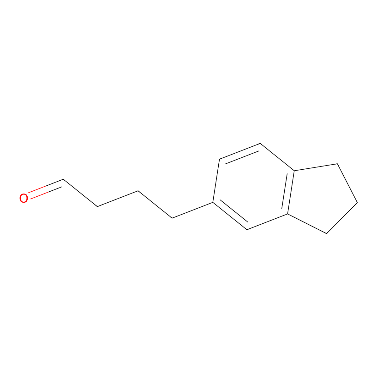 4-(2,3-dihydro-1H-inden-5-yl)butanal molecular structure, CAS 1310155-97-5