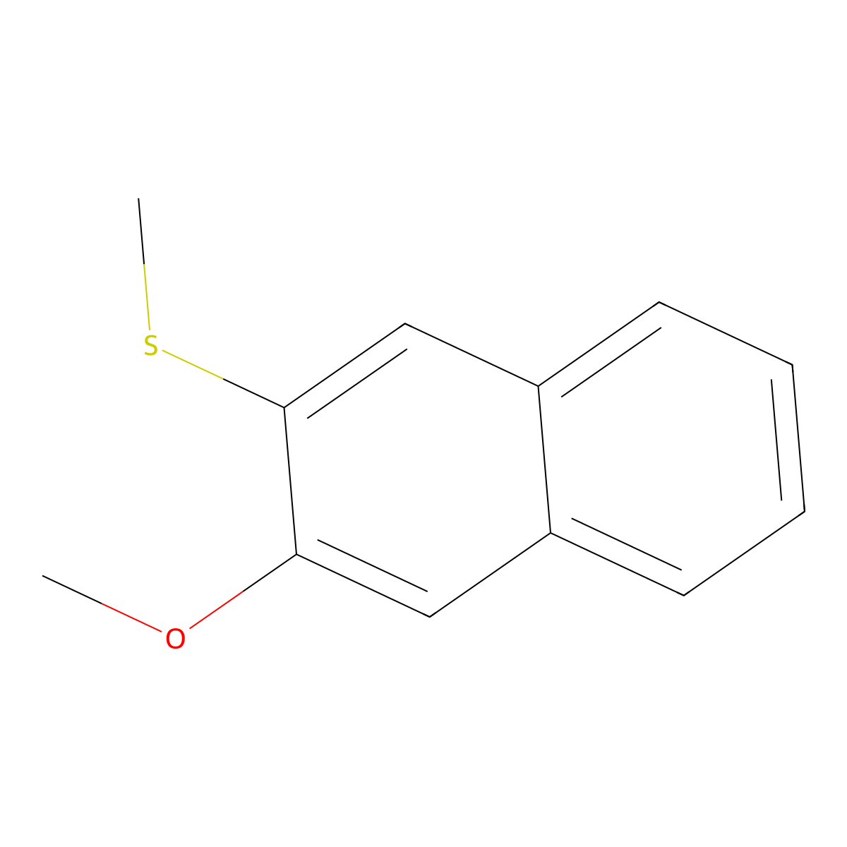 (3-Methoxynaphthalen-2-yl)(methyl)sulfane molecular structure, CAS 1310197-64-8