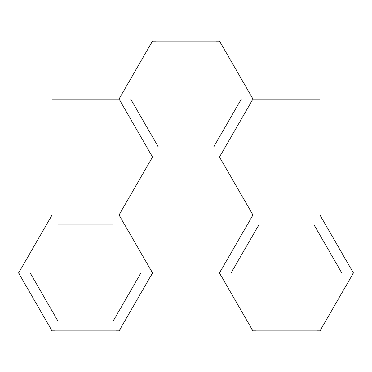 1,1':2',1''-Terphenyl, 3',6'-dimethyl- molecular structure, CAS 13102-23-3