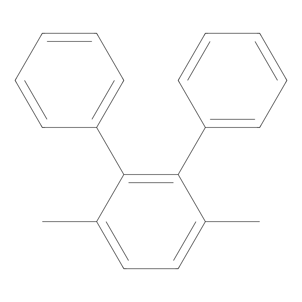 1,1':2',1''-Terphenyl, 3',6'-dimethyl- molecular structure, CAS 13102-23-3