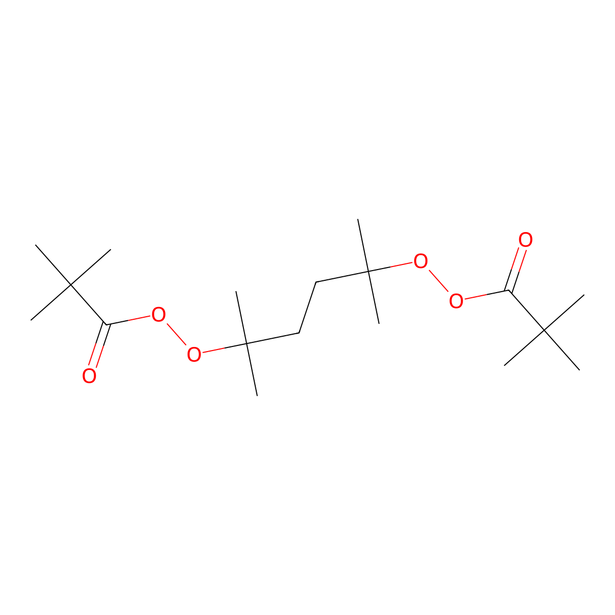 1,1,4,4-Tetramethyltetramethylene peroxypivalate molecular structure, CAS 13102-32-4
