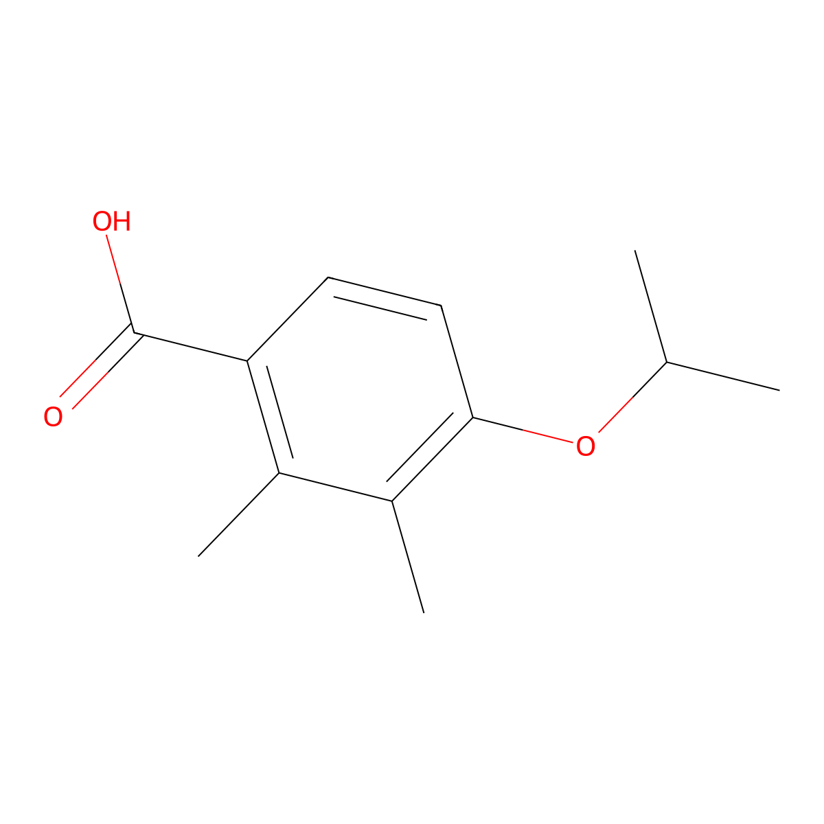 4-Isopropoxy-2,3-dimethylbenzoic acid molecular structure, CAS 1310205-89-0