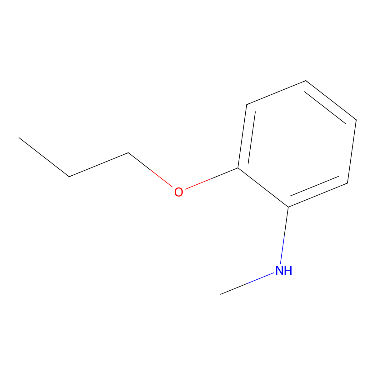 N-methyl-2-propoxyaniline molecular structure, CAS 1310209-70-1