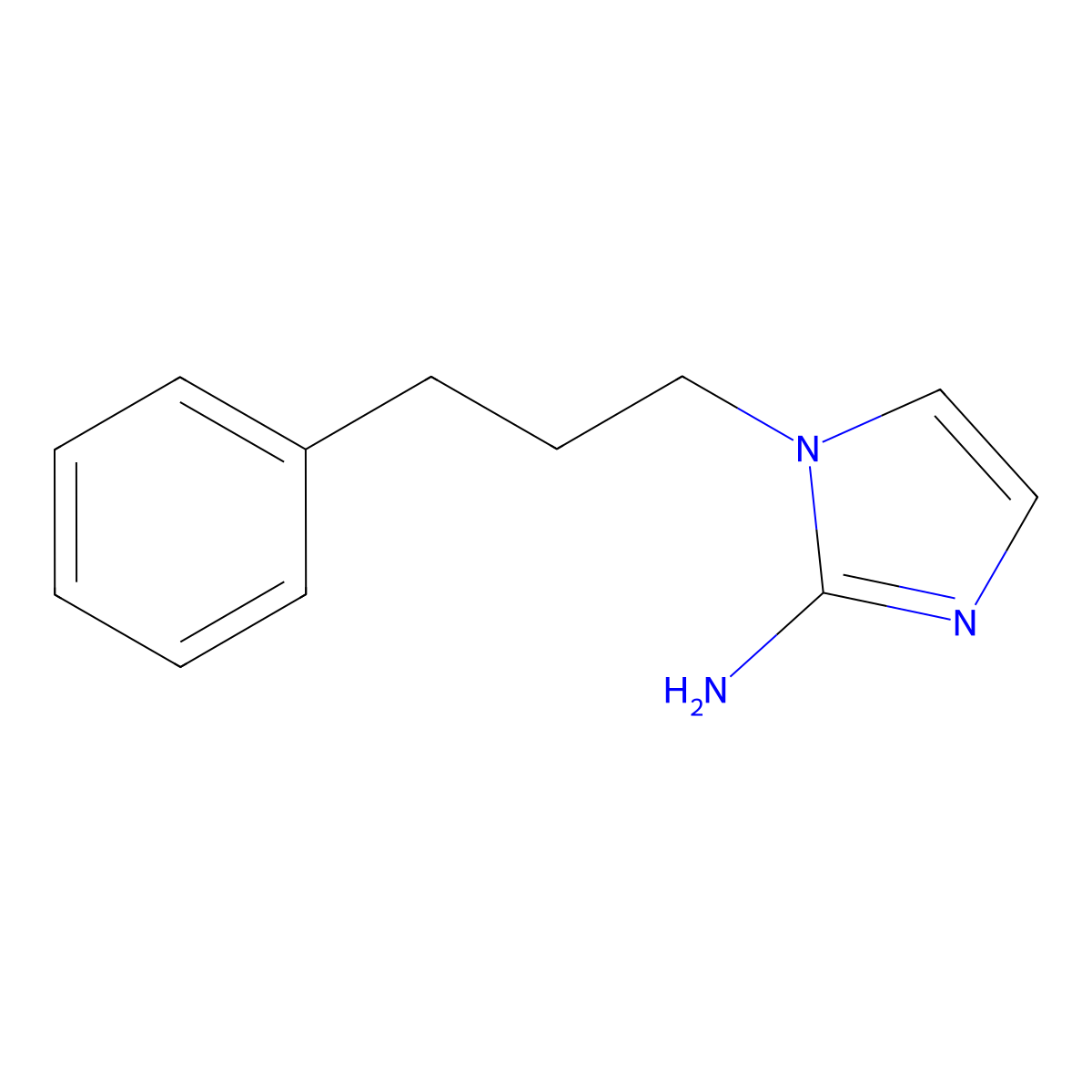 1-(3-Phenylpropyl)-1h-imidazol-2-amine molecular structure, CAS 1310229-27-6