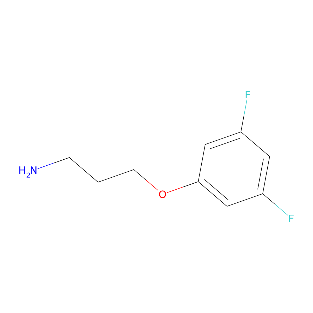 3-(3,5-Difluorophenoxy)propan-1-amine molecular structure, CAS 1310243-42-5