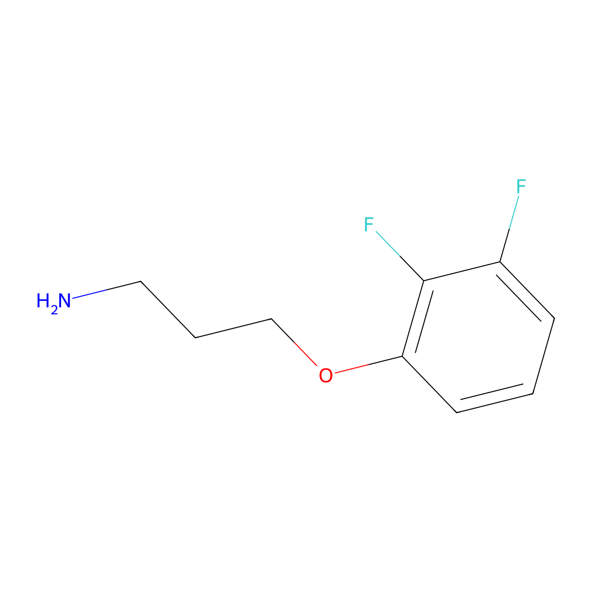 3-(2,3-Difluorophenoxy)propan-1-amine molecular structure, CAS 1310246-61-7