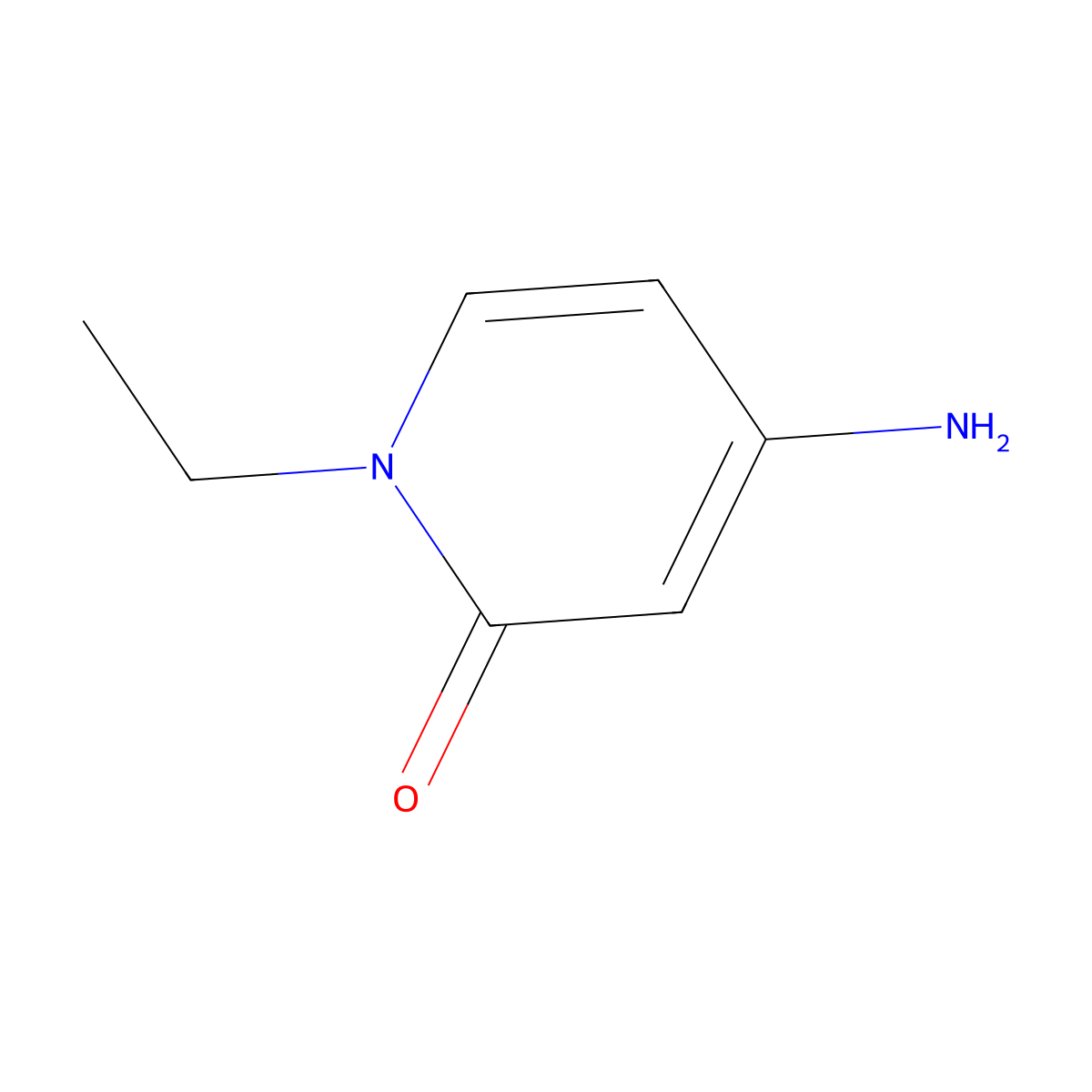 4-Amino-1-ethylpyridin-2(1H)-one molecular structure, CAS 1310249-41-2