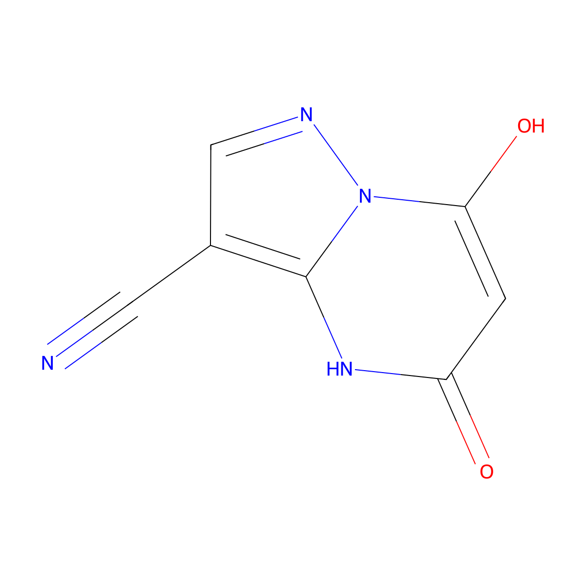 7-Hydroxy-5-oxo-4,5-dihydropyrazolo[1,5-a]pyrimidine-3-carbonitrile molecular structure, CAS 1310250-12-4