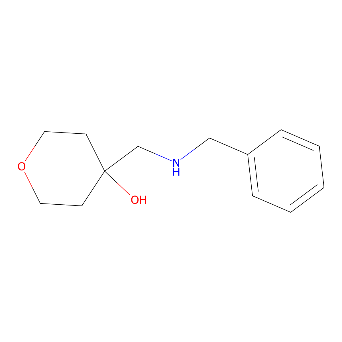 4-[(Benzylamino)methyl]oxan-4-ol molecular structure, CAS 1310266-57-9