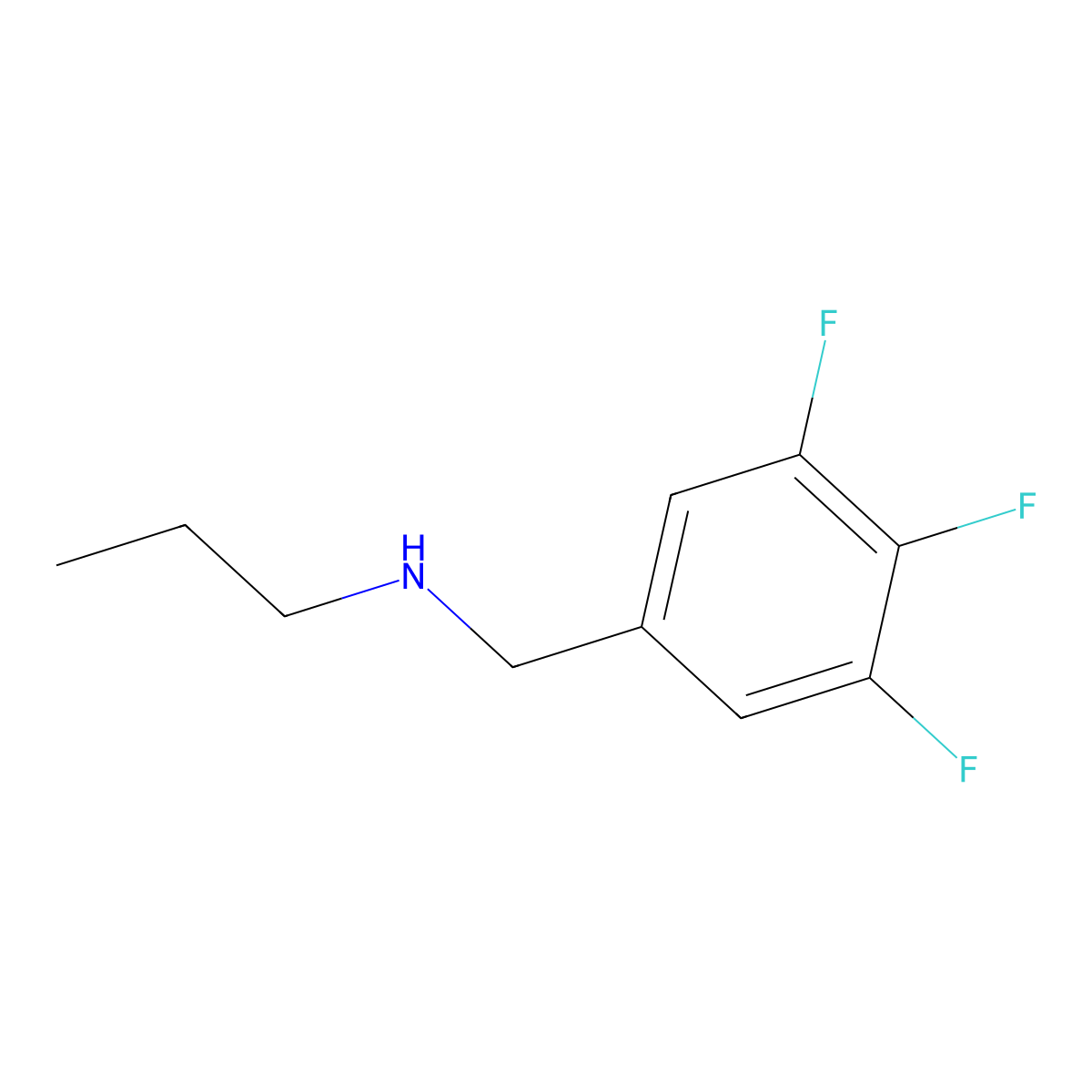 Propyl[(3,4,5-trifluorophenyl)methyl]amine molecular structure, CAS 1310269-92-1