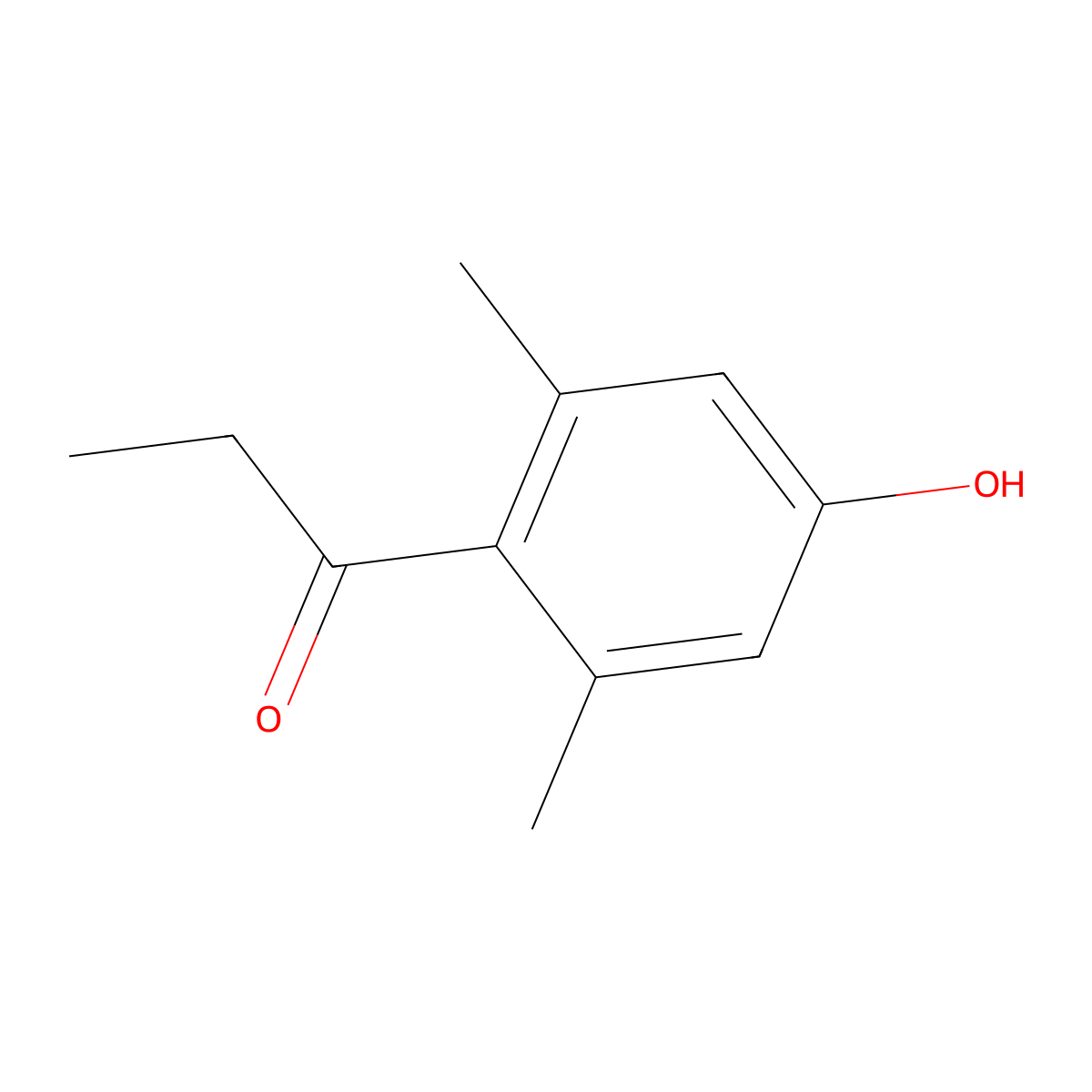1-(4-Hydroxy-2,6-dimethylphenyl)propan-1-one molecular structure, CAS 1310277-58-7