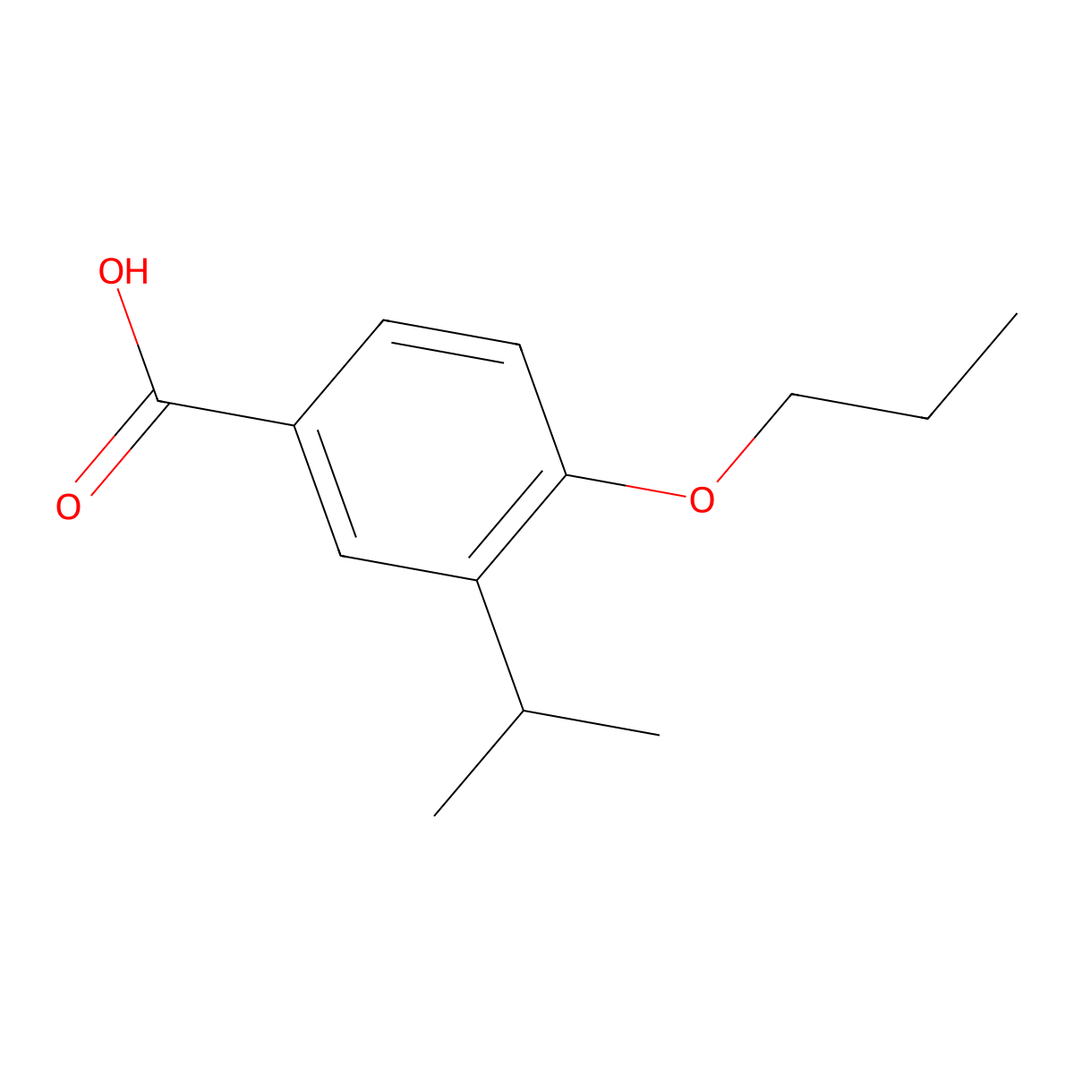 3-(Propan-2-yl)-4-propoxybenzoic acid molecular structure, CAS 1310278-07-9