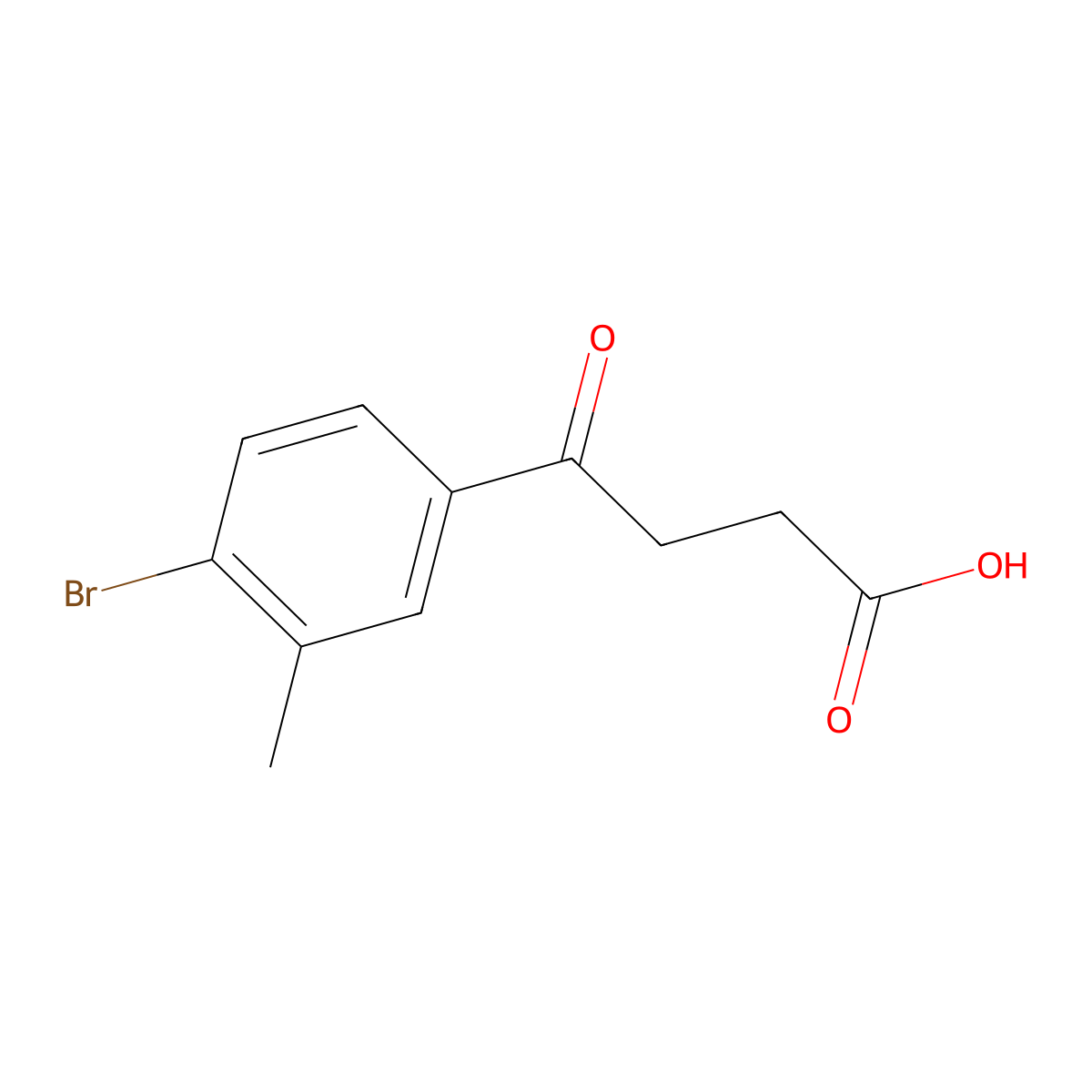 4-(4-Bromo-3-methylphenyl)-4-oxobutanoic acid molecular structure, CAS 1310278-44-4