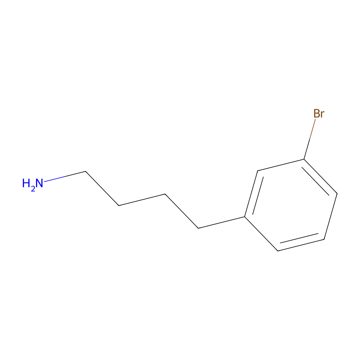 4-(3-Bromophenyl)butan-1-amine molecular structure, CAS 1310279-48-1