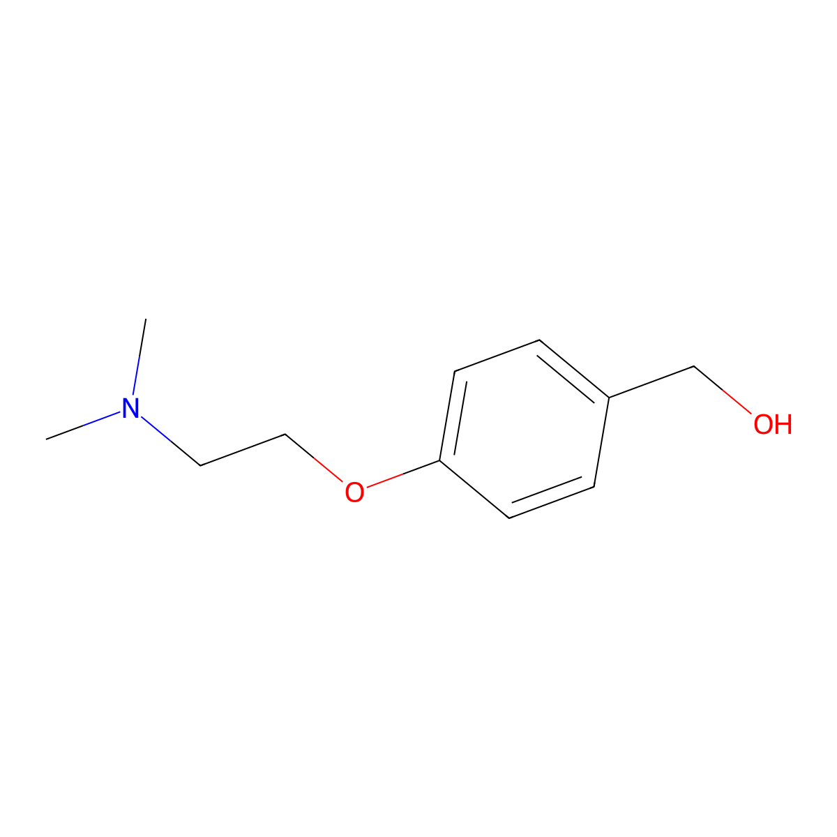 {4-[2-(Dimethylamino)ethoxy]phenyl}methanol molecular structure, CAS 131028-54-1