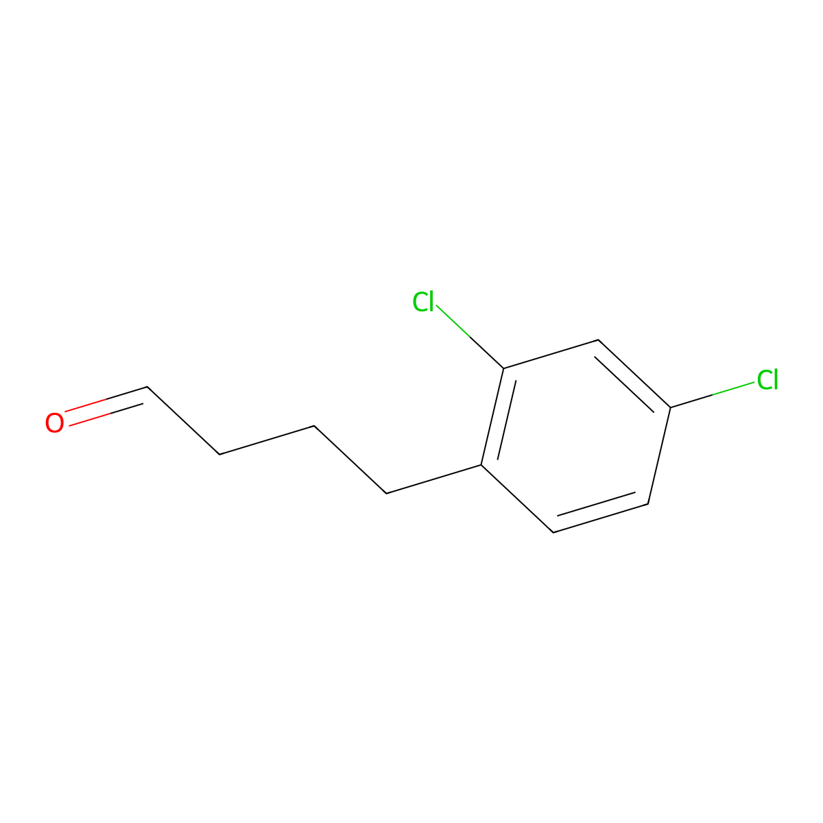 4-(2,4-Dichlorophenyl)butanal molecular structure, CAS 1310281-80-1