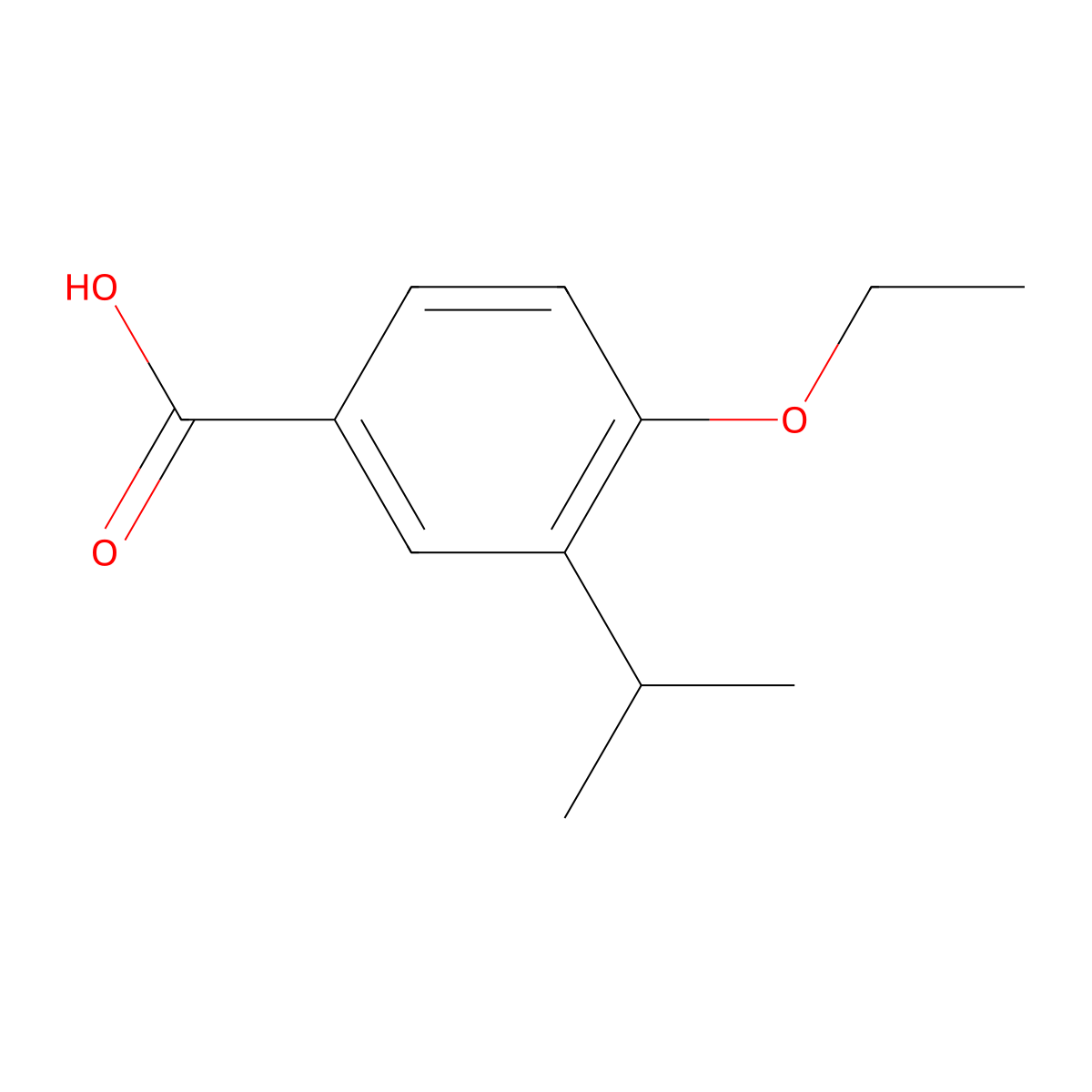 4-Ethoxy-3-isopropylbenzoic acid molecular structure, CAS 1310288-15-3