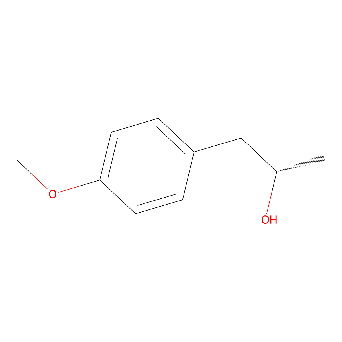 (2S)-1-(4-methoxyphenyl)propan-2-ol molecular structure, CAS 131029-01-1
