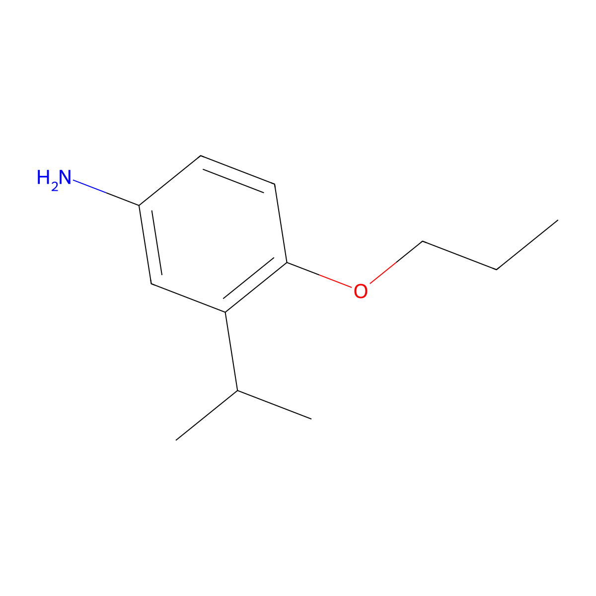 3-(Propan-2-yl)-4-propoxyaniline molecular structure, CAS 1310292-87-5