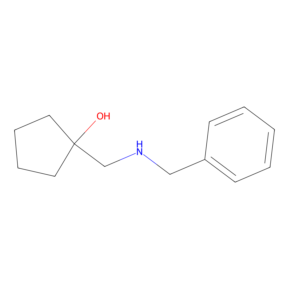 1-[(Benzylamino)methyl]cyclopentan-1-ol molecular structure, CAS 1310294-44-0
