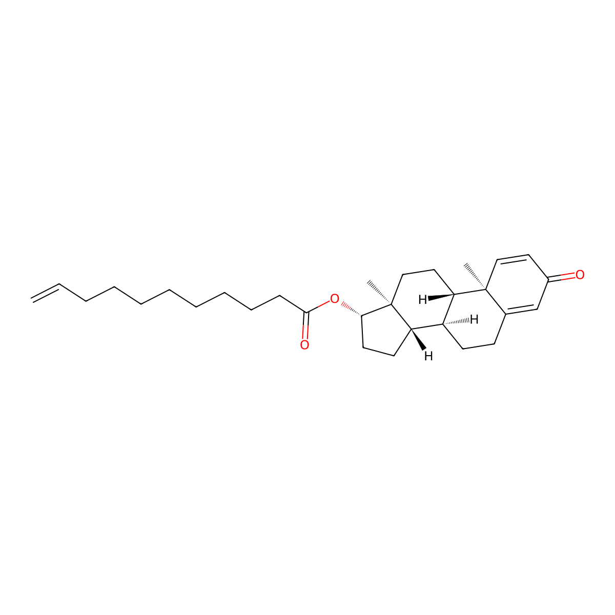 Boldenone Undecylenate molecular structure, CAS 13103-34-9