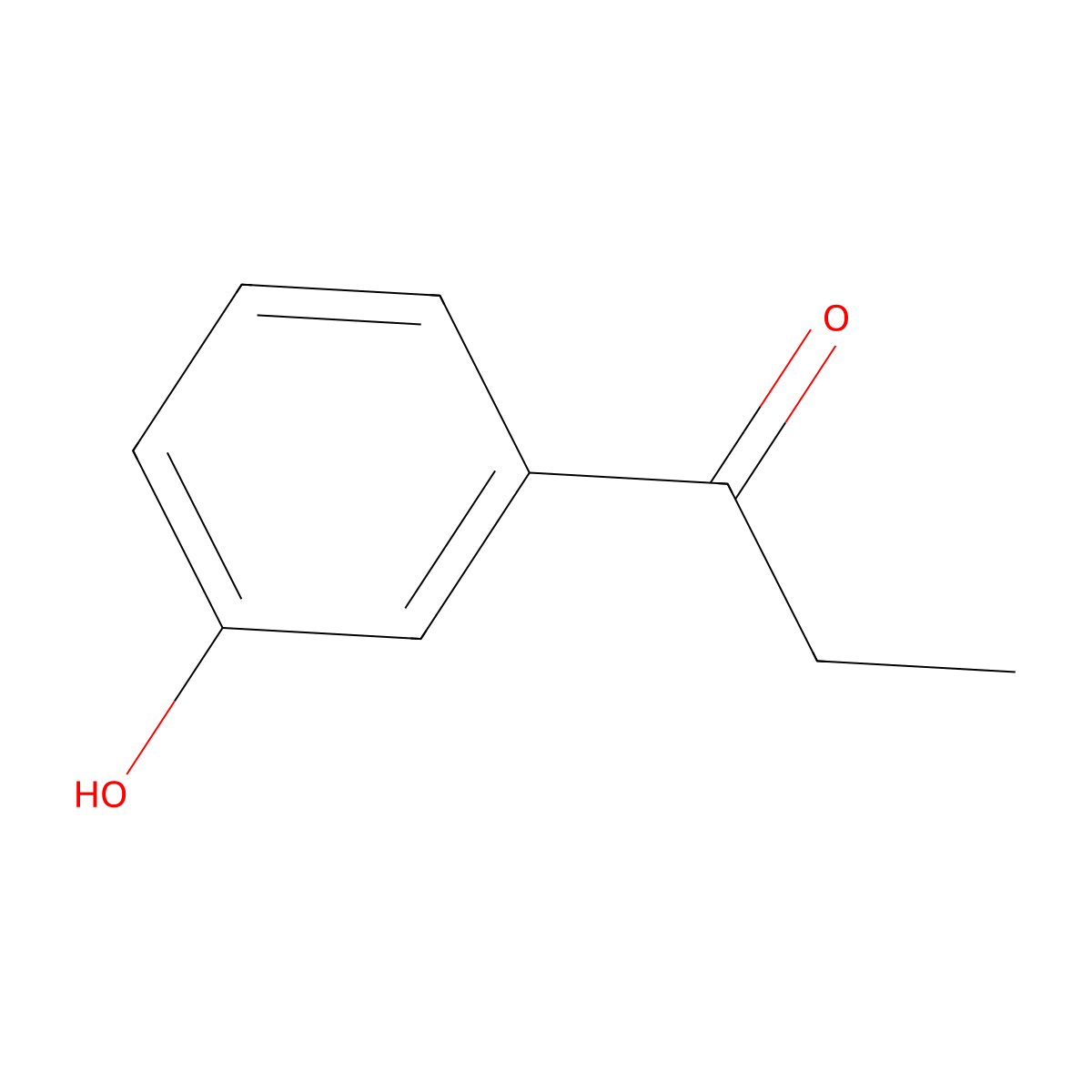 3'-Hydroxypropiophenone molecular structure, CAS 13103-80-5