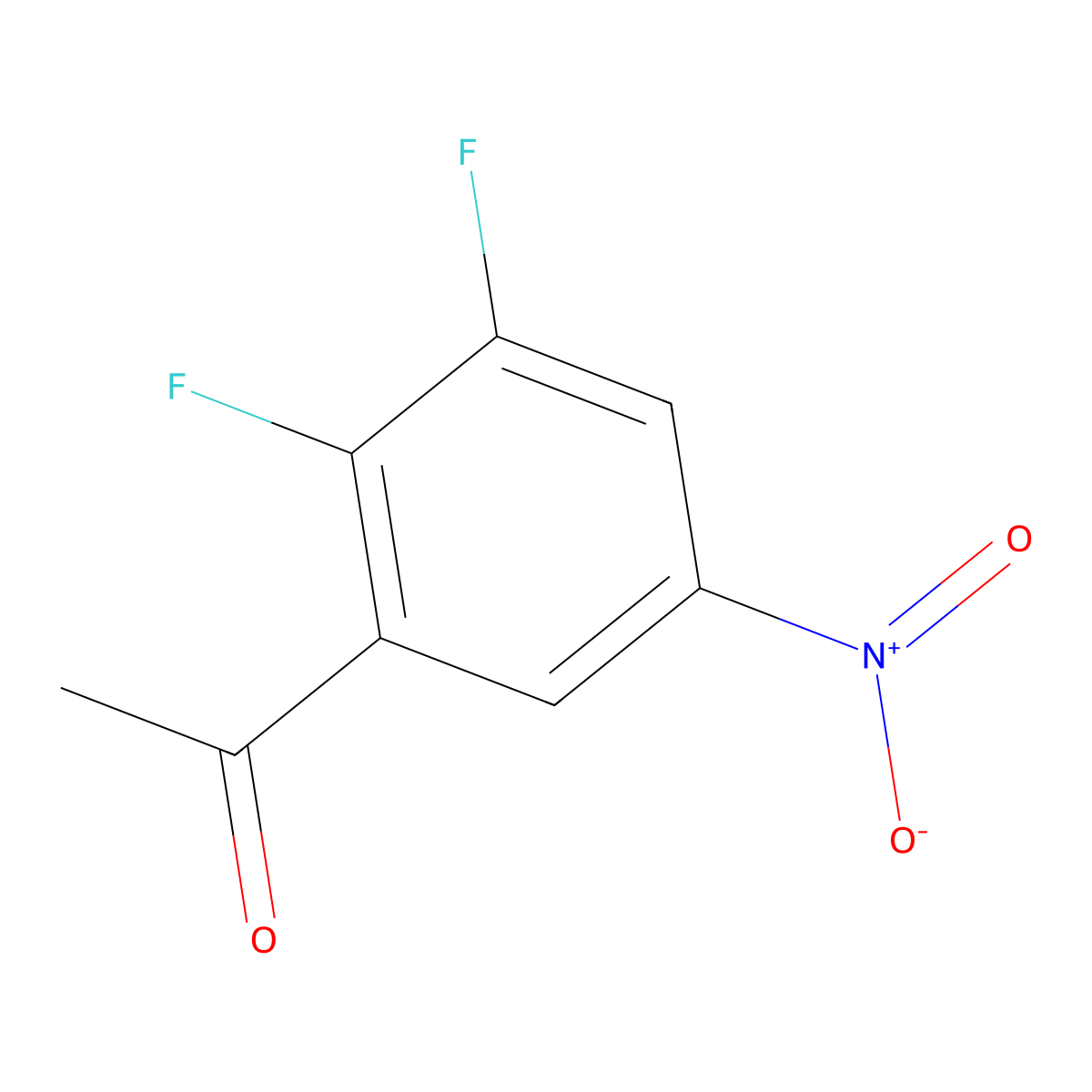 1-(2,3-Difluoro-5-nitrophenyl)ethanone molecular structure, CAS 1310349-62-2