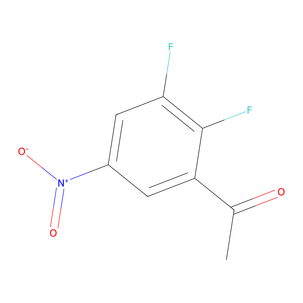 1-(2,3-Difluoro-5-nitrophenyl)ethanone molecular structure, CAS 1310349-62-2