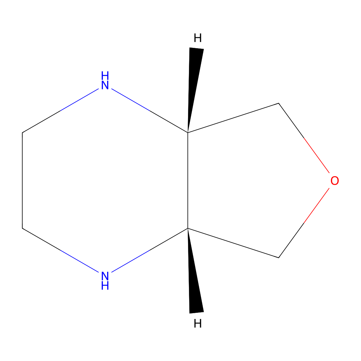(4aR,7aS)-octahydrofuro(3,4-b)pyrazine molecular structure, CAS 1310377-81-1